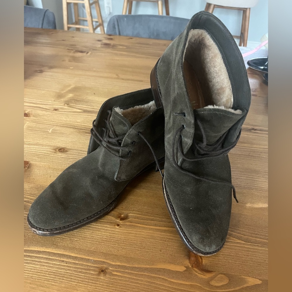 Women's Suede Sherpa Lined Lace up Boots